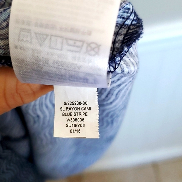 Old Navy Dress Women's Medium Blue Spring Summer Maxi Spaghetti Strap Sundress - Picture 7 of 7